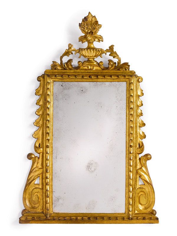 Italian Neoclassic Period Giltwood Mirror