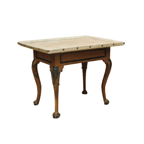 Swedish Rococo Period Faux Bois and Painted Center Table
