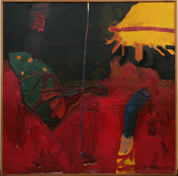 Joan Brown oil on canvas 1960 San Francisco Abstract Expressionism Bay Area Figurative Collier Gwin Foster Gwin Gallery