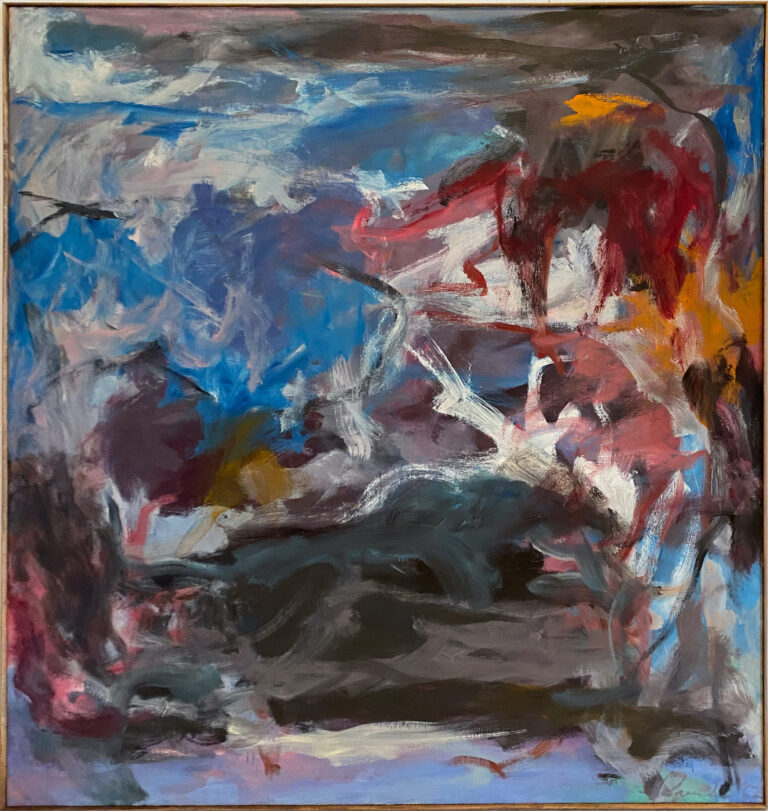 Abstract Expressionist oil on canvas painting Foster Gwin Gallery Collier Gwin San Francisco California