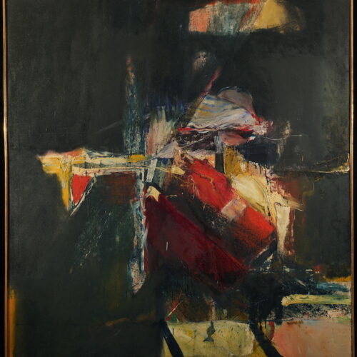 WILLIAM T. WILEY (1937 - 2021) Untitled, 1961 Oil on canvas 72.5 x 66