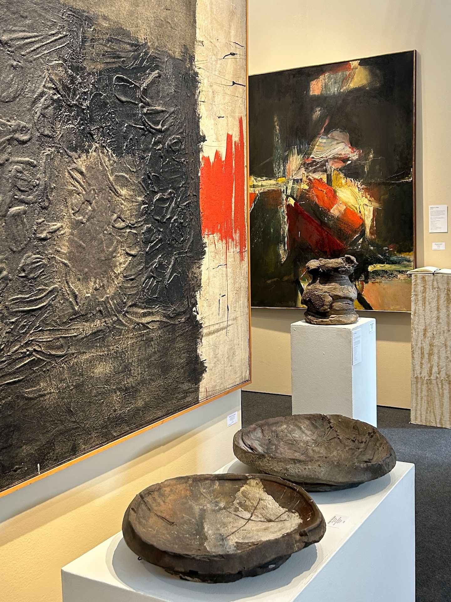 Sculpture and paintings by Peter Voulkos at Foster Gwin, Collier Gwin