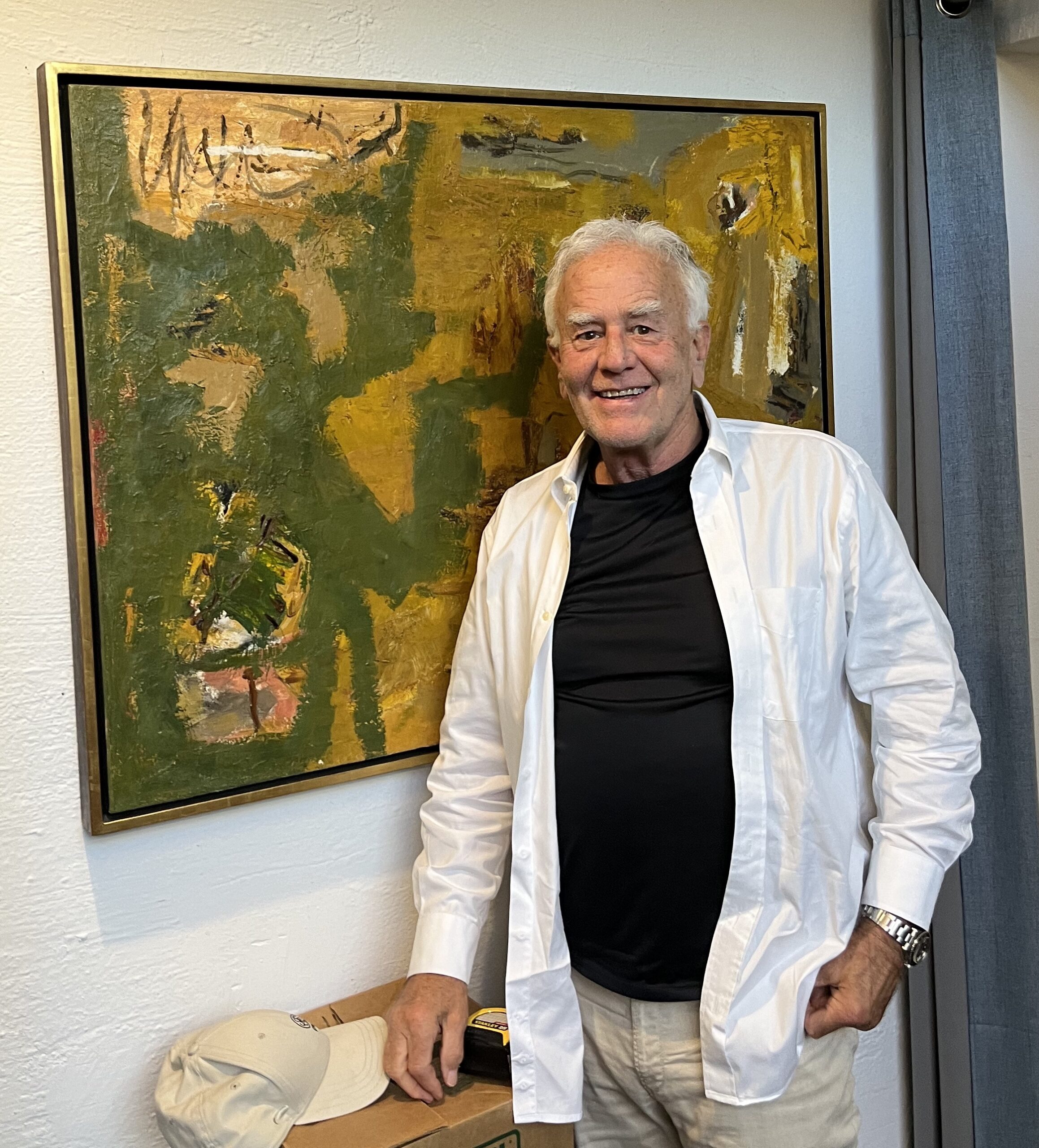 Art Dealer Collier Gwin at Foster Gwin Gallery in San Francisco
