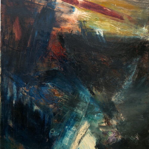 abstract painting by Felix Ruvolo at Foster Gwin Gallery owner Collier Gwin