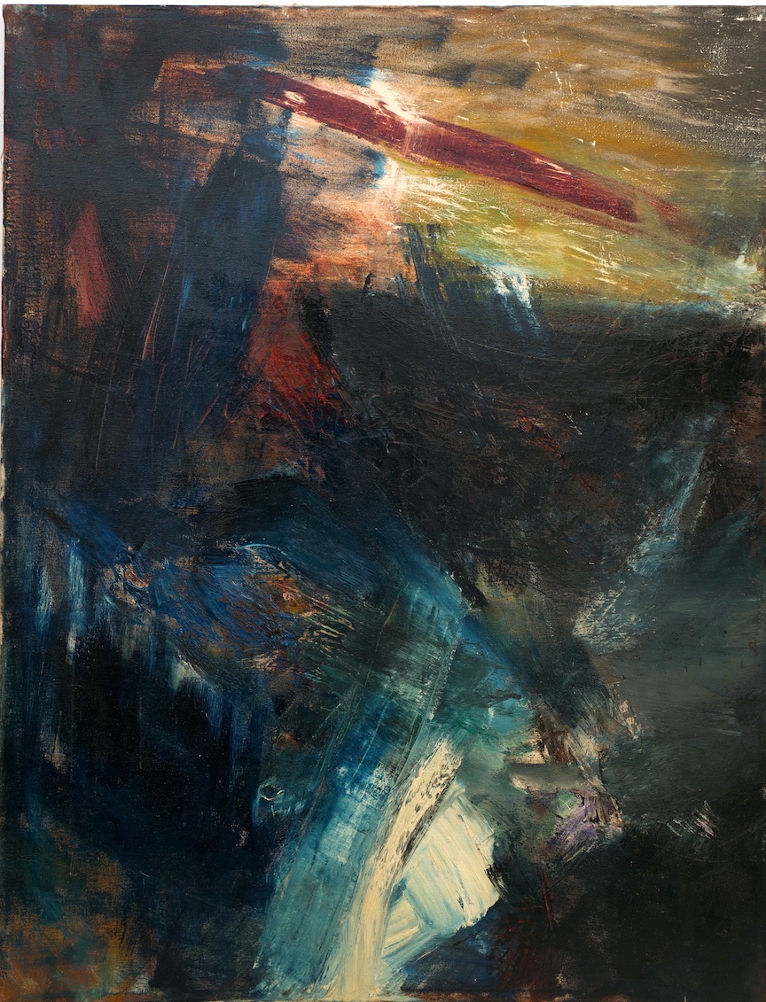 abstract painting by Felix Ruvolo at Foster Gwin Gallery owner Collier Gwin