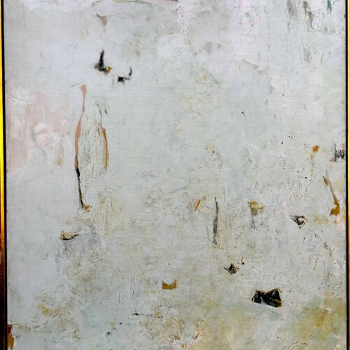 white abstract painting