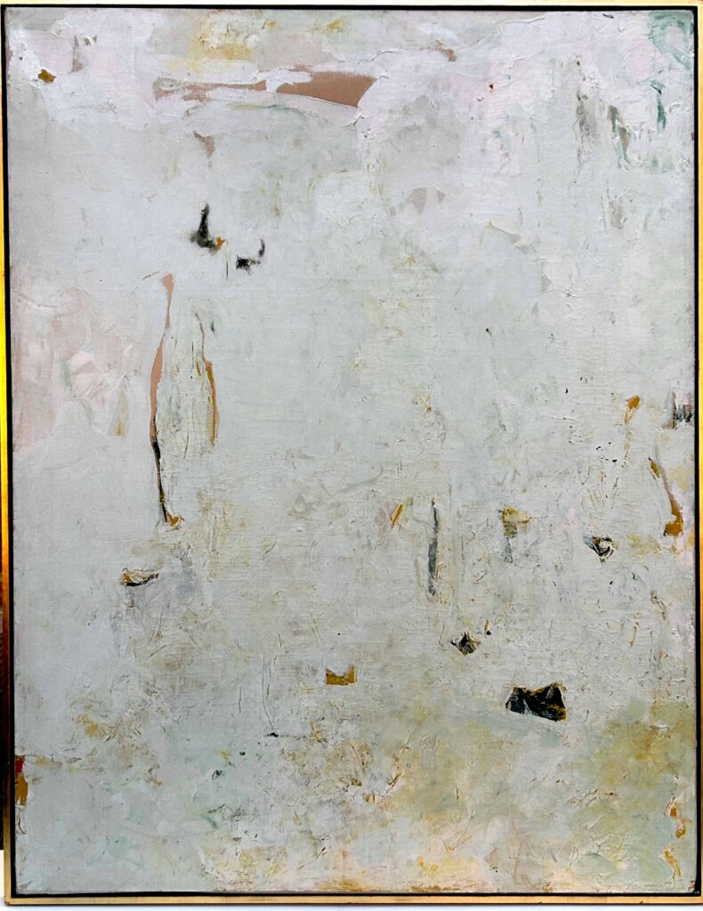 white abstract painting