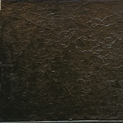 abstract oil painting, black with a little white in upper left area